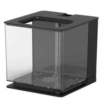 ABKO-Betta Fish Tank Aquarium Fish Tank Easy to Change the Water Acrylic Plastic Fish Tank Self-Cleaning Small Fish Tank