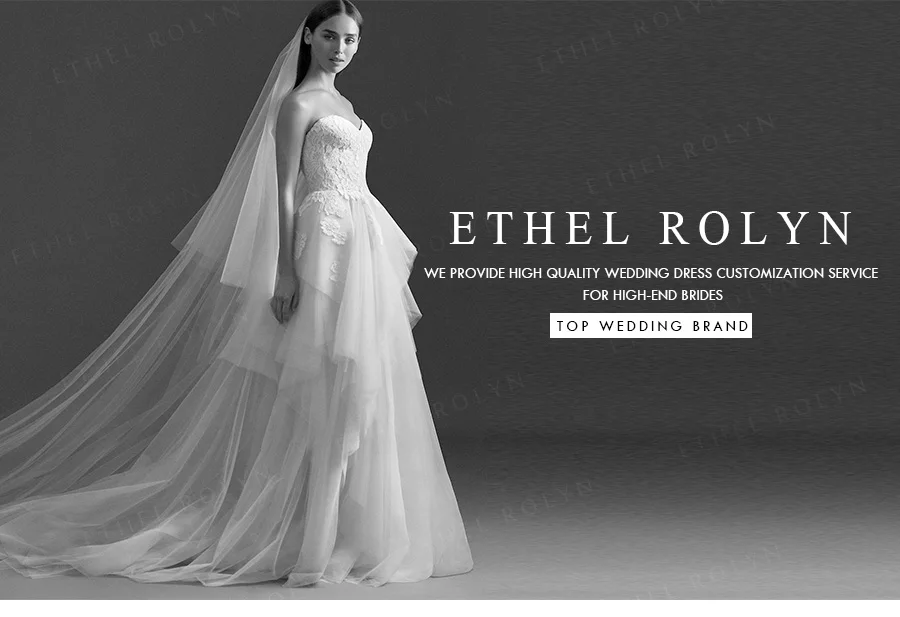 ETHEL ROLYN Luxury Wedding Dresses For Women 2023 Beaded Lace Appliques Sexy V-neck Princess Bride Gowns Vestido De Noiva