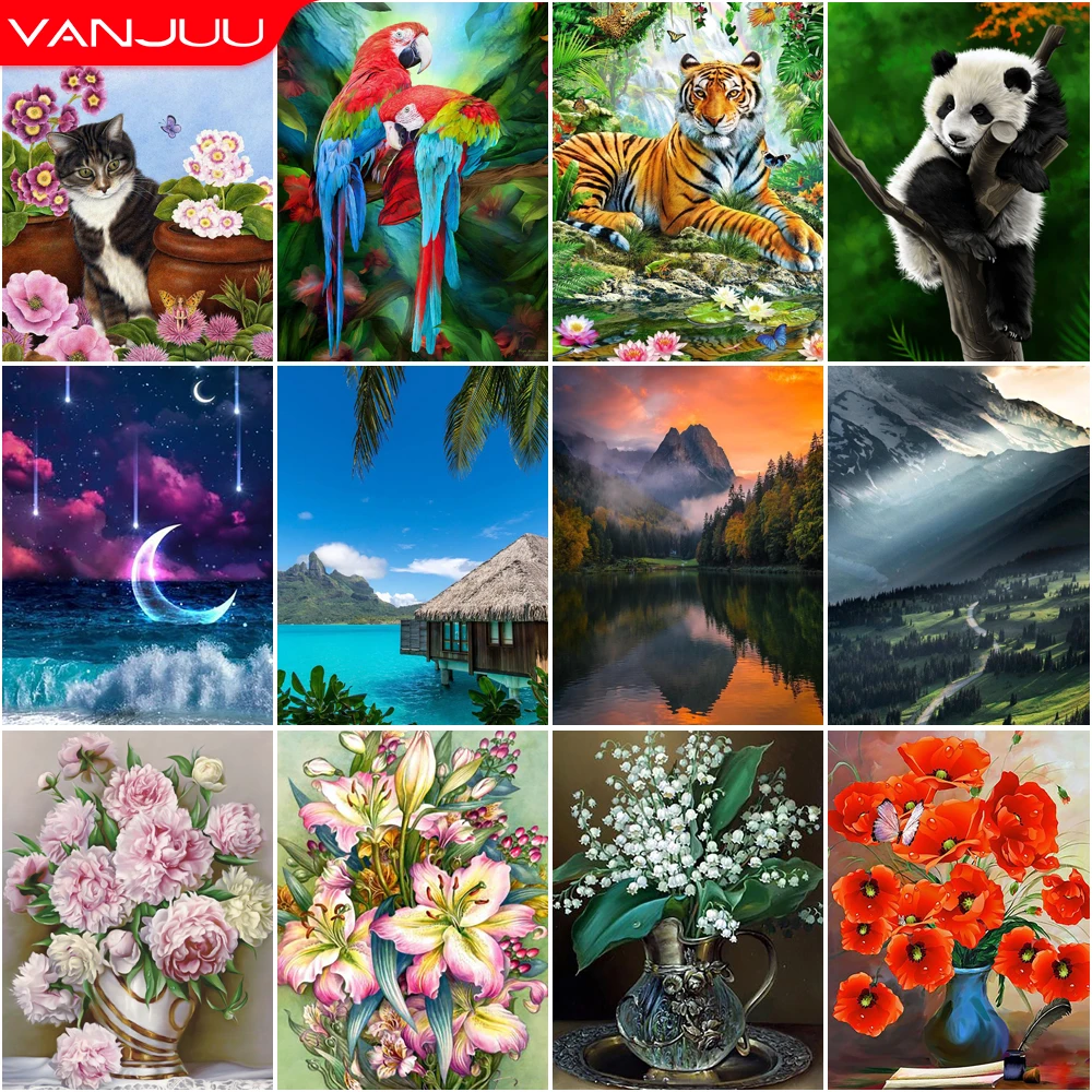 

Животные 5D алмазная живопись пион цветы попугай DIY алмазная живопись мозаика полная Алмазная вышивка живопись Домашний декор