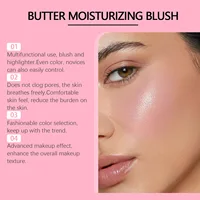 EELHOPE Butter Moisturizing Pink Blush Long Lasting Matte Rouge Naked Makeup Facial Repair Blush Natural Ruddy Makeup Blusher 2