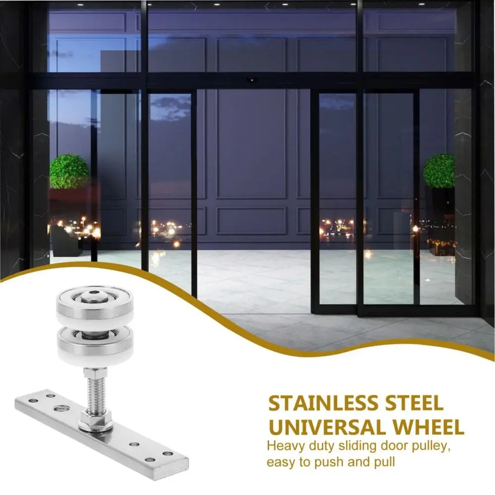 Heavy Duty Folding Door Pulley High Load-Bearing Durable Construction Hanging Wheel Easy Installation Silent Operation