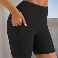 Summer Plus Size Shorts Women Sports High Waist Shorts Gym Workout Running Leggings with Pocket Sexy Hip Lift Cycling Shorts - Image 2