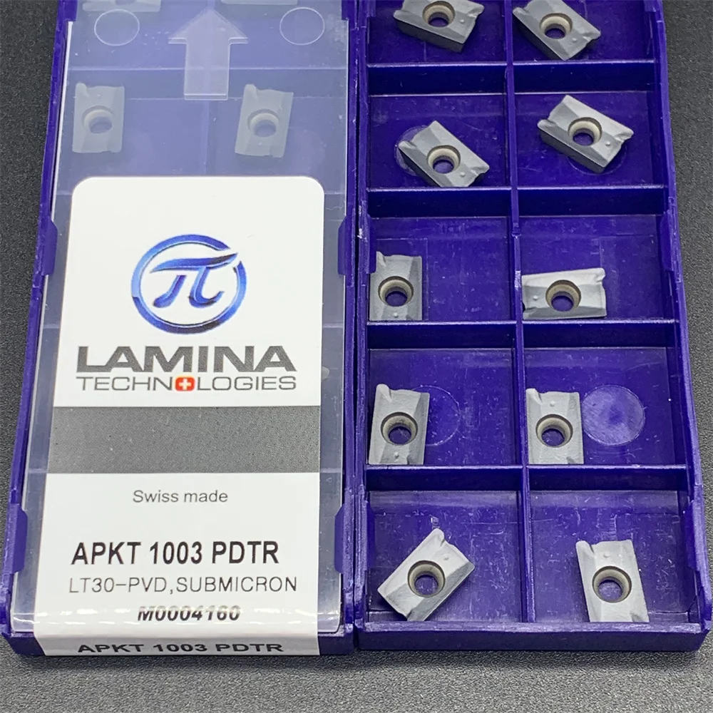 Lamina Apkt1003 Pdtr Lt30-pvd Fresagem Ferramentas de Torneamento Inserções de Carboneto Torno Apkt 1003 Alta Qualidade 10 Peças - Image 3