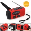 Multifunctional Solar Hand Crank Radio FM AM WB NOAA Weather Radio 2000mAh USB Charging Emergency LED Flashlight Power Ban