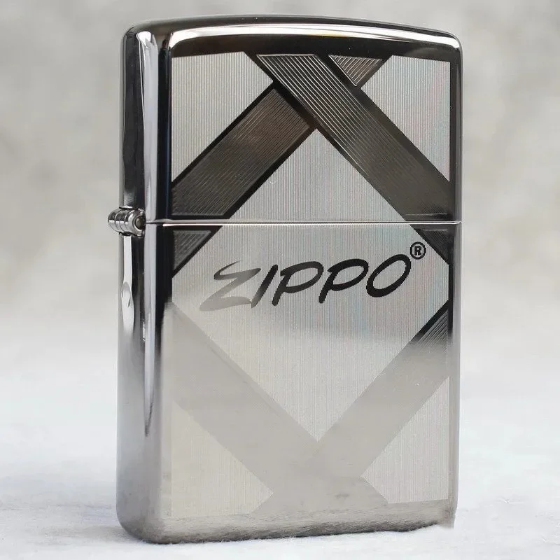 Accendino Zippo Ghiaccio Bianco Con Logo Zippo Collezione Antivento In Scatola