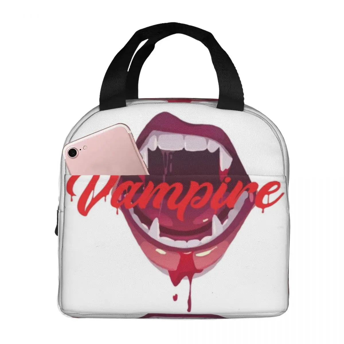 

Vampire Thermal Insulated Lunch Bag Insulated bento bag Meal Container Food Storage Bags Portable Tote Lunch Box Work Pupil