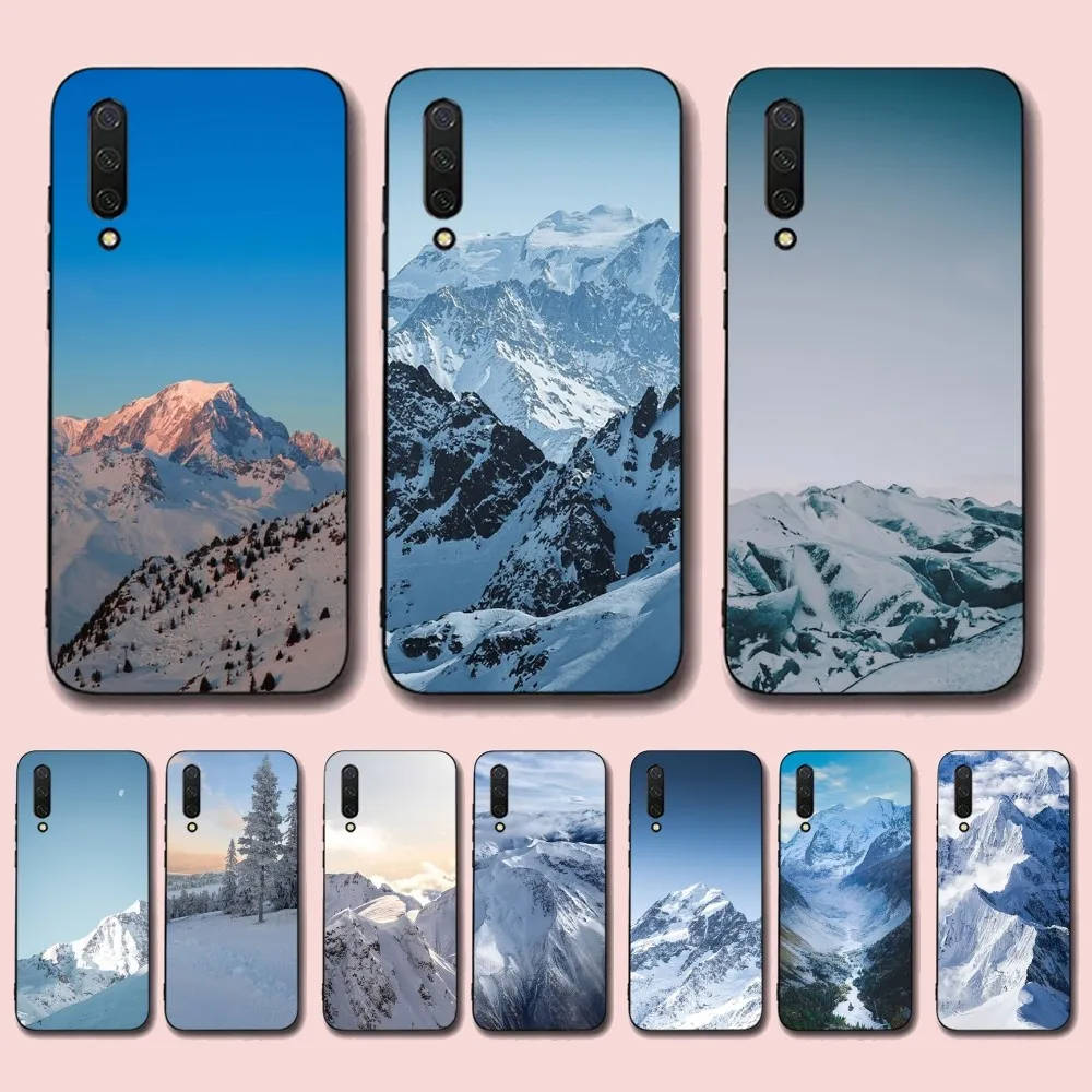 

Snow mountain Phone Case For Xiaomi Mi 5X 8 9 10 11 12 lite pro 10T PocoX3pro PocoM3 Note 10 pro lite