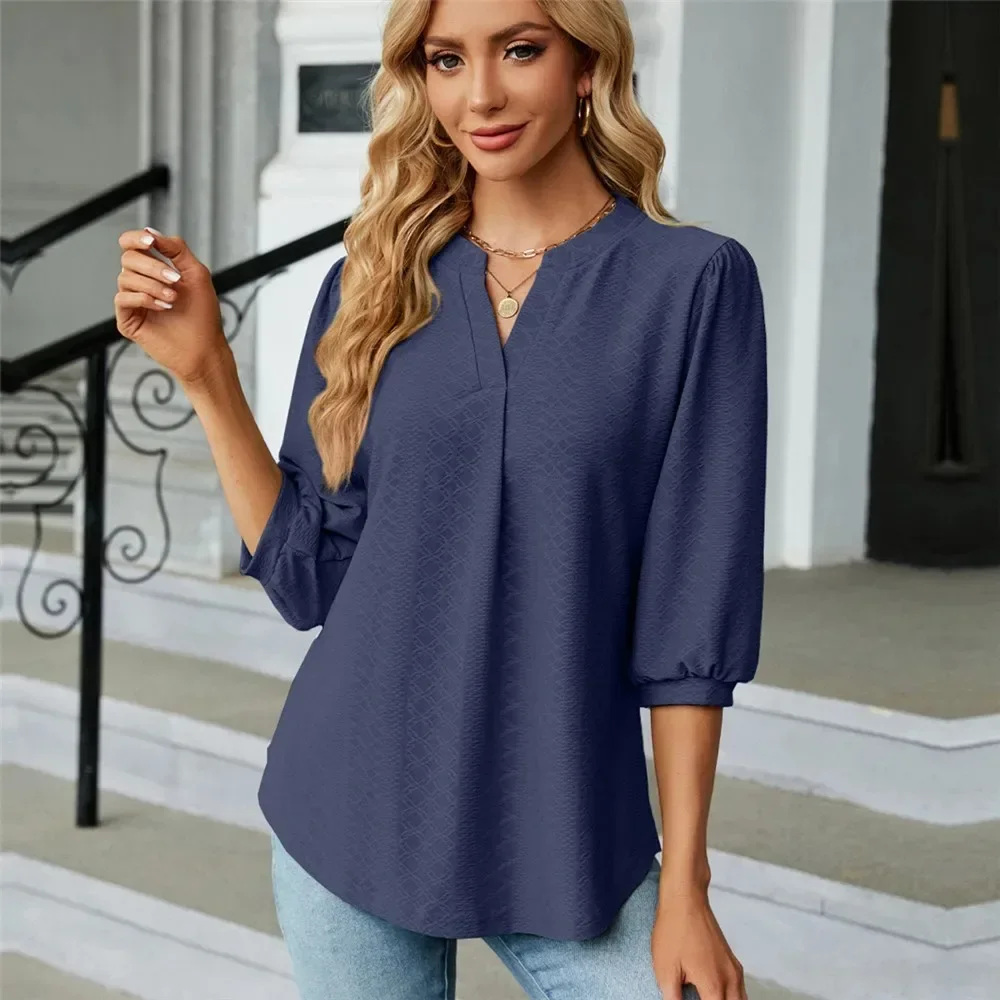 Women's Shirts and Blouses Korean Style Popular Clothes Black White Elegant Women Trend Ladies Female Summer Clothing Blouse Top