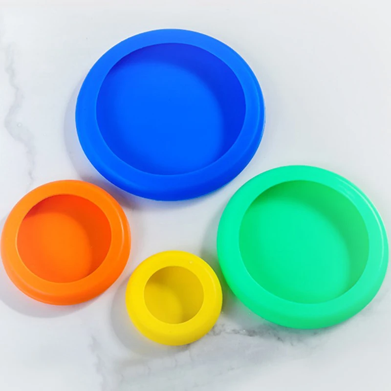 Silicone Fresh Keeping Cover Lid 4pcs/Set for Vegetable Storage Cover Reusable Food Storage Fresh Keeping Kitchen Cookware