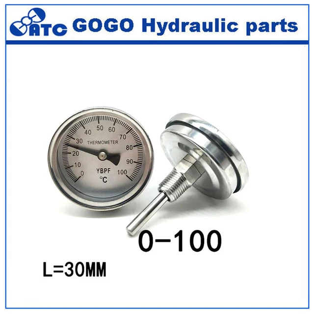 Bimetal Thermometer (temperature gauge) - water flow meter