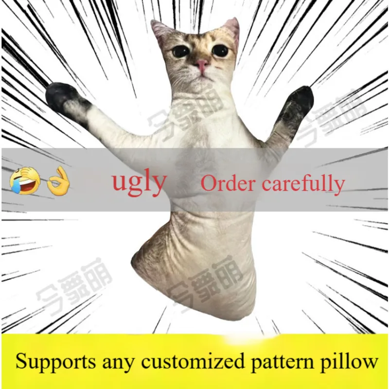 Customized Portrait Pillow Dogs Cats Funny Pillows Spoof Portrait Pillow Ugly Photo Pillow Special Birthday Gift 2
