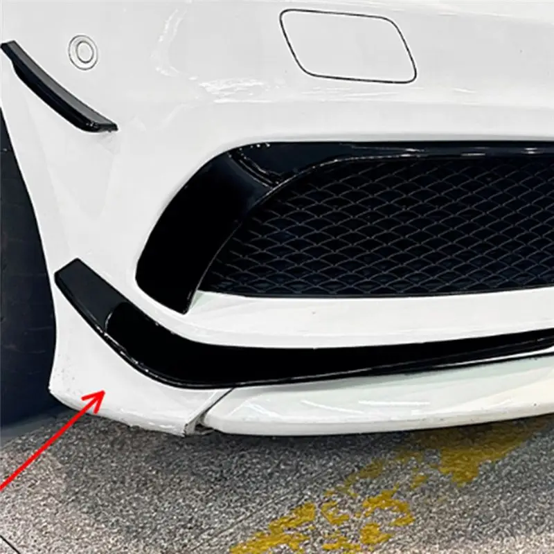 N69R--자동차 앞 범퍼 하단 스플리터 스포일러 안개등 스포일러 트림 A 클래스 W176 AMG 2013-2015 B,자동차 앞 범퍼용