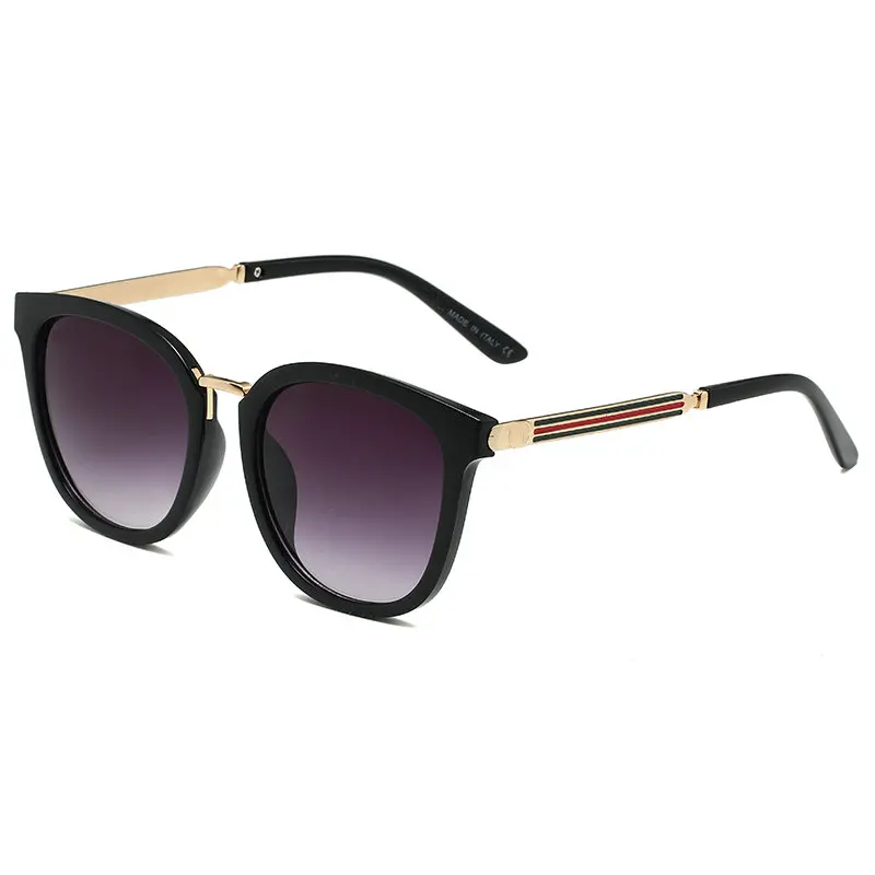 

2023 men Luxury Sunglasses Women Brand Designer Fashion round Sunglasses With Web Square Sun Glasses For Ladies Eyewear Femal