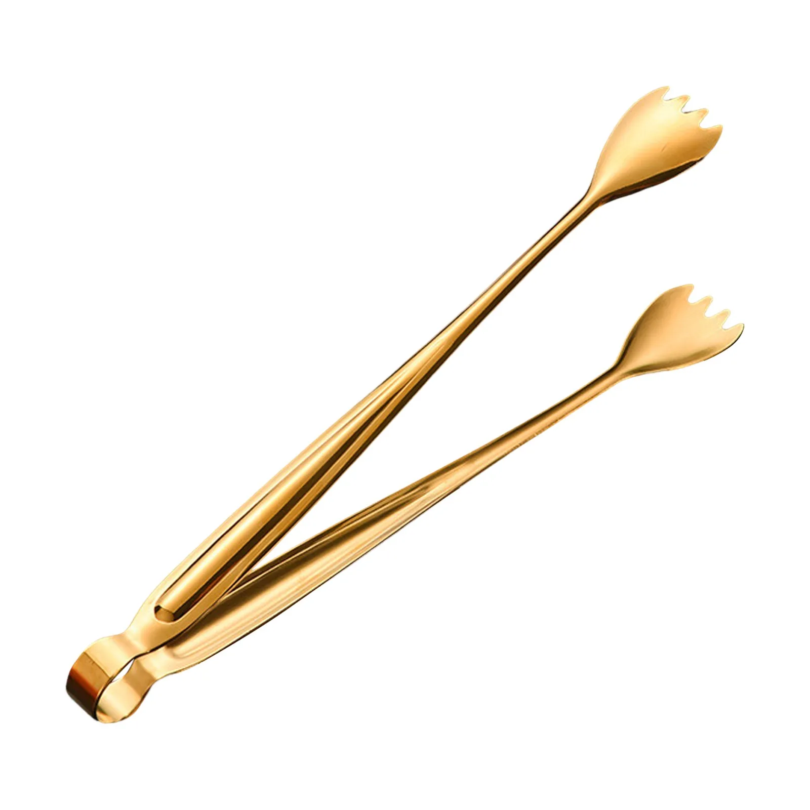 304 Stainless Steel Bread Clip Restaurant Towel Buffet Mini Serving Tongs Ice Sugar Clip Steak Barbecue Meat With Tooth food tongs
