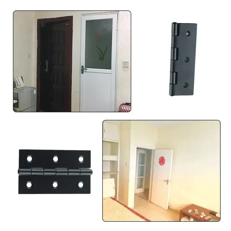 stainless steel hinges,door hinges,plastic hinges,nylon hinges 10PCS Black Iron Door Hinges Furniture Hardware Butt Hinges