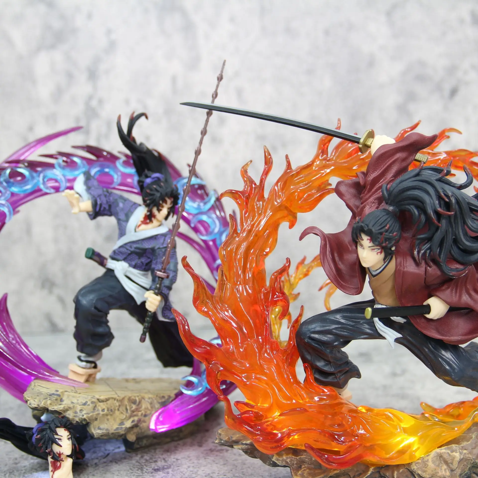 20cm Demon Slayer Tsugikuni Yoriichi Kokushibo Fight Shine Anime