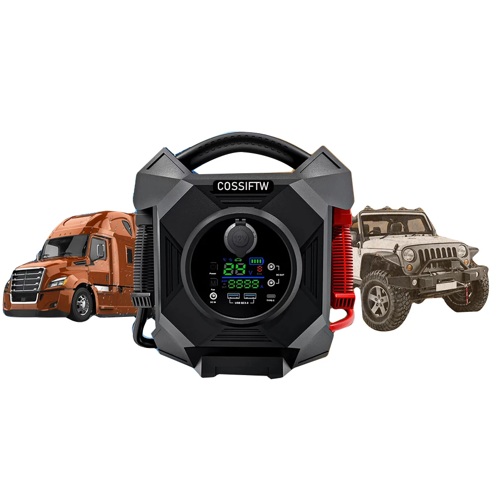Cossiftw 18000 Amp 12V E 24V Litio Jump Starter Smart Booster Jumpstart Pack Caricabatterie Per Batteria Per Camion Pesanti