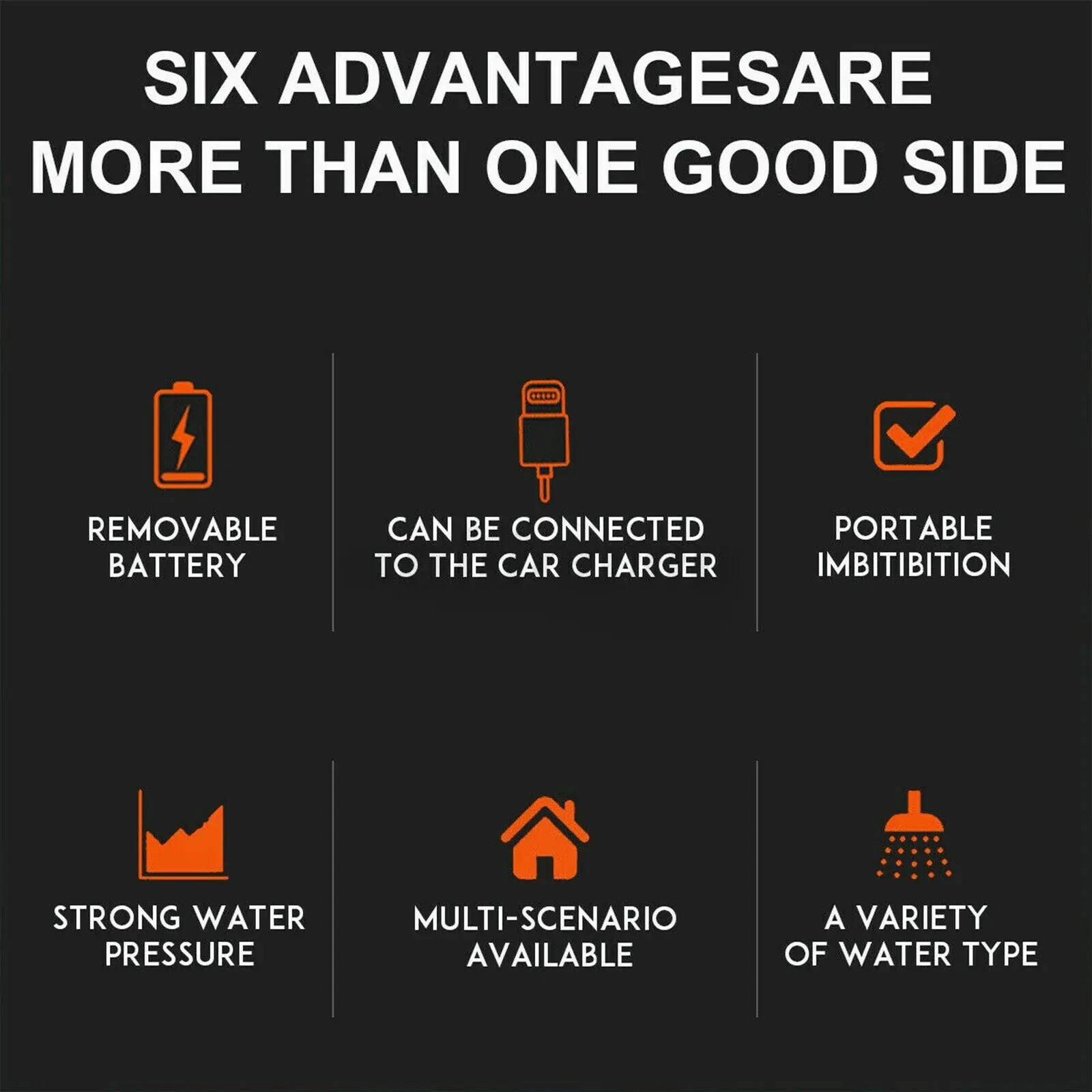 Cordless Electric Car Washer Sprayer Gun High Pressure Water Gun Portable Washing Cleaner with 2 Batteries Rechargable & 5M Hose 6