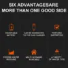 Cordless Electric Car Washer Sprayer Gun High Pressure Water Gun Portable Washing Cleaner with 2 Batteries Rechargable & 5M Hose 6