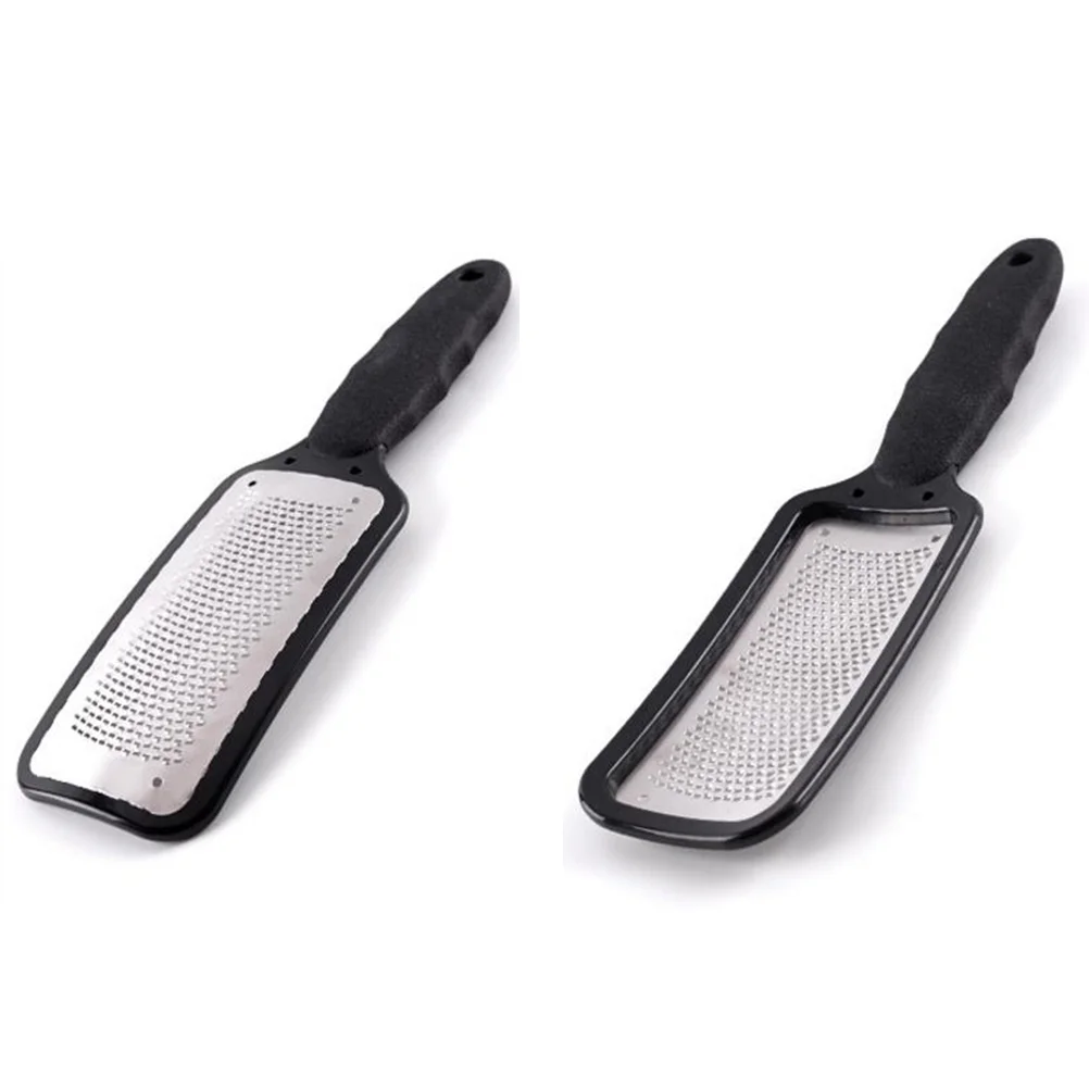 

Professional File Stainless Steel Double- sided Callus Remover Dead Skin Grater Pedicure Tools for Dry Wet Hand ( Black )