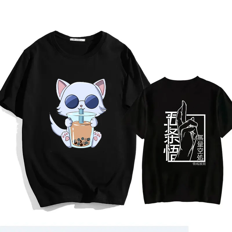 Japanisches Jujutsu Kaisen Gojo Anime T-Shirt Unisex Manga Gojo Satoru Grafik T-Shirts Kurzarm T-Shirt Y2k T-Shirts Sommer Tops – Detail 8