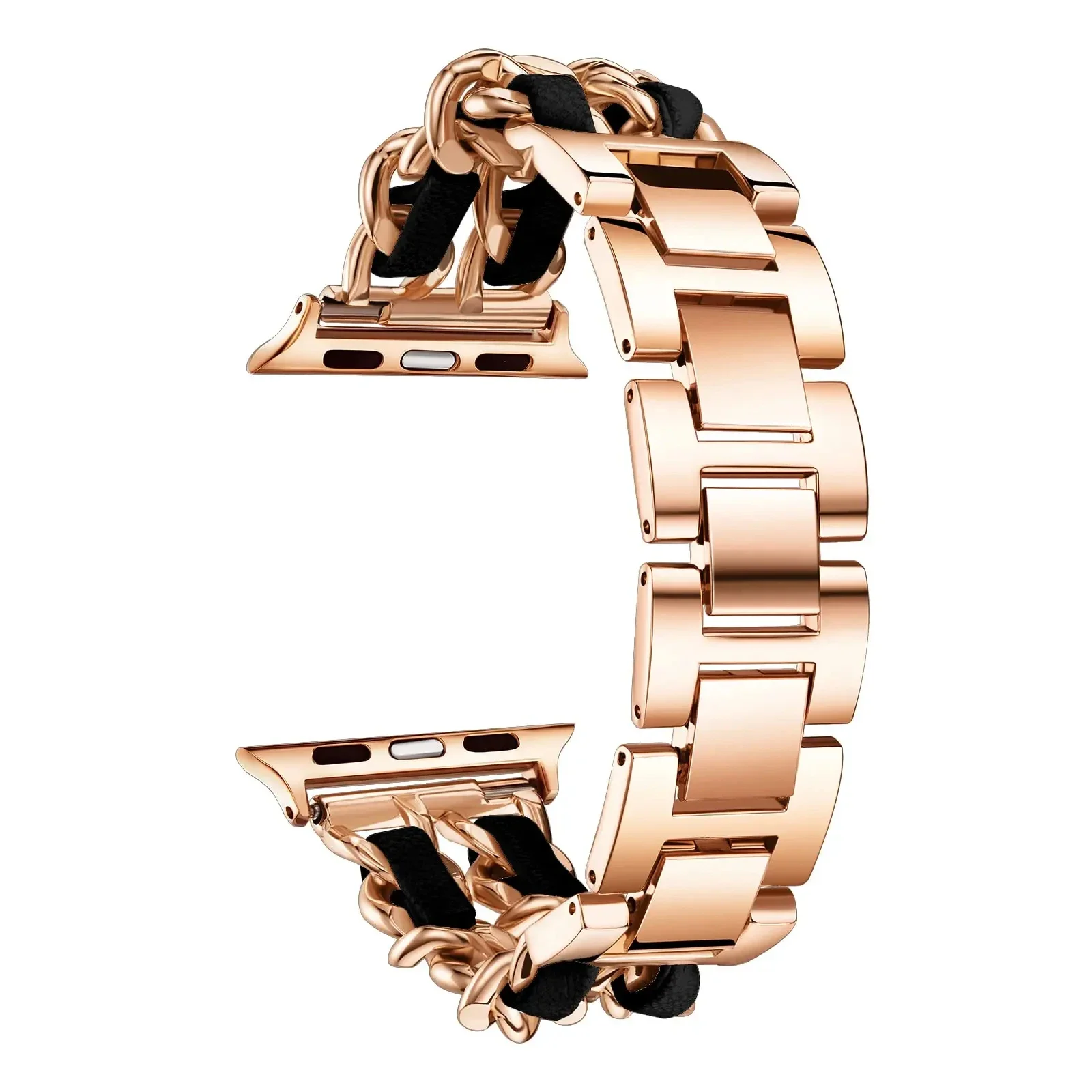 متوافق مع سوار ساعة أبل سوار مجوهرات حزام معدني بل...