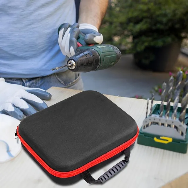 Borsa Per Trapano In Tessuto Oxford - Impermeabile, Resistente, Con Rete Interna