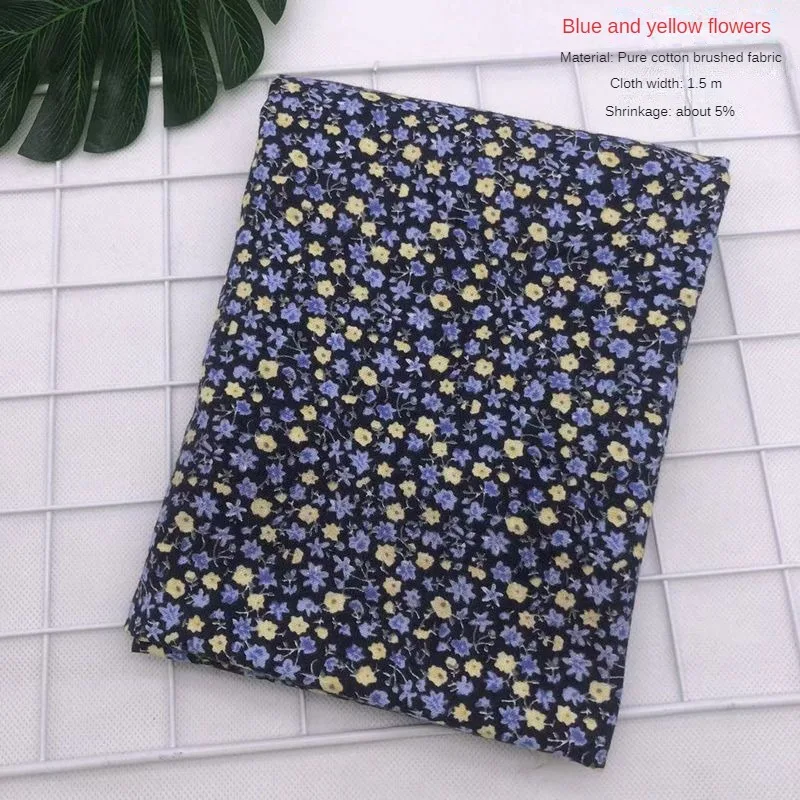 Brushed Floral Cotton Fabric 6