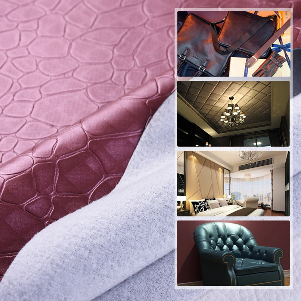 Stone Pattern Synthetic Leather Fabric For Sewing Garment Faux Suede Pvc DIY Bag Shoes Sofa Sewing Material Leathercraft Patchs