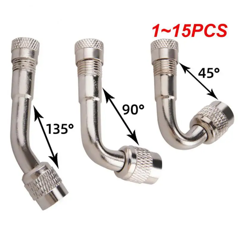 

1~15PCS Bicycle Motorcycle Valve Adapter Tyre Tube Copper Valve Extension Adapter Truck Car Moto Bike Inflatable Nozzle