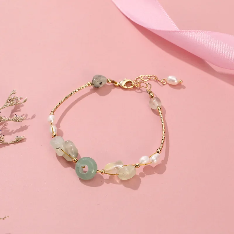 

Jade Bracelets for Women Gemstones Vintage 925 Silver Jewelry Natural Bangles Jadeite Stone Designer Chalcedony Accessories