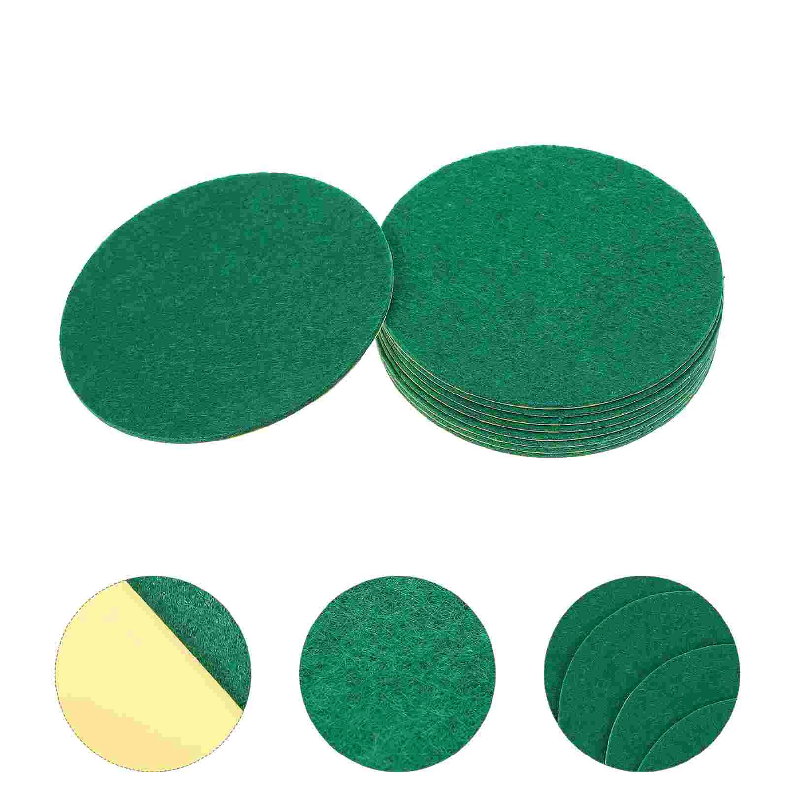 

10 Pcs Hockey Flannel Pucks Durable Accessories Air Pusher Stickers Accessory Parts Pad Polyester Chemical Fiber Bat Cloth