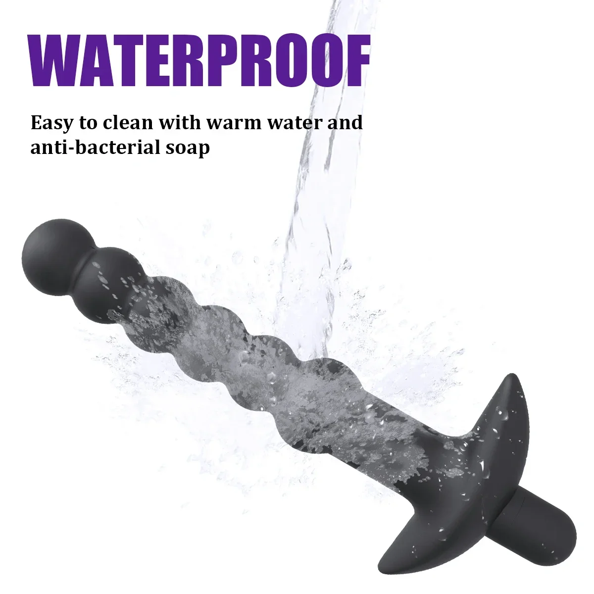 Silicone 10 Speeds Anal Plug Prostate Massager Vibrator Butt Plugs 6 Beads Sex Toys For Woman Couple Men Adult Product Sex Shop_voghion.com