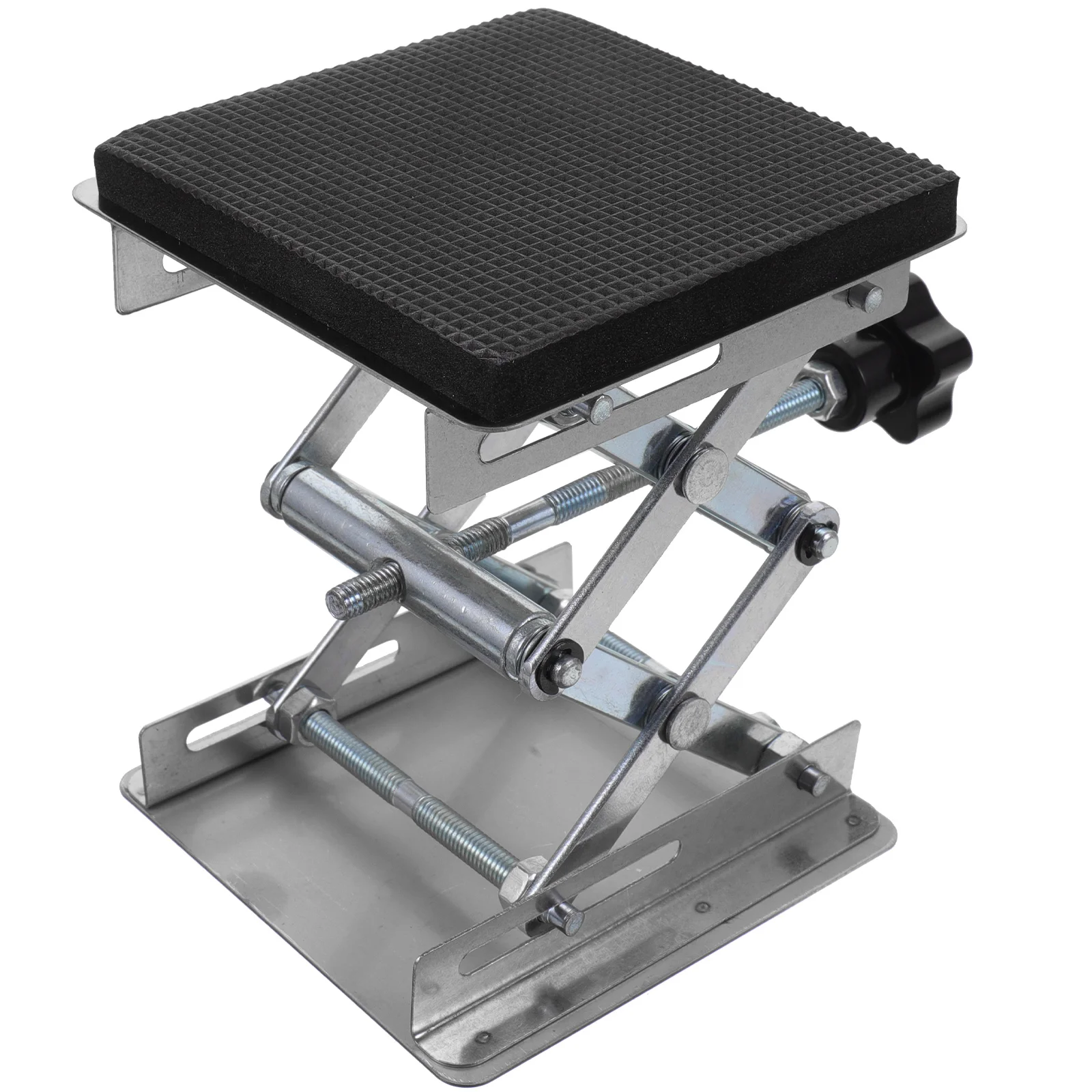 Stainless Steel Support Platform Laboratory Lifting Crane Jack Stand Lift Table Scissor Jack Manual Control Adjustable Height