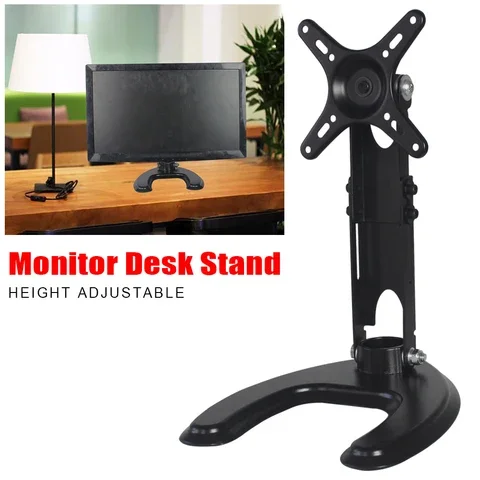 

Universal Phone Holder Swivel Desk Monitor Stand Adjustable Height Display Home Office TV Tablet Computer Aluminium Alloy