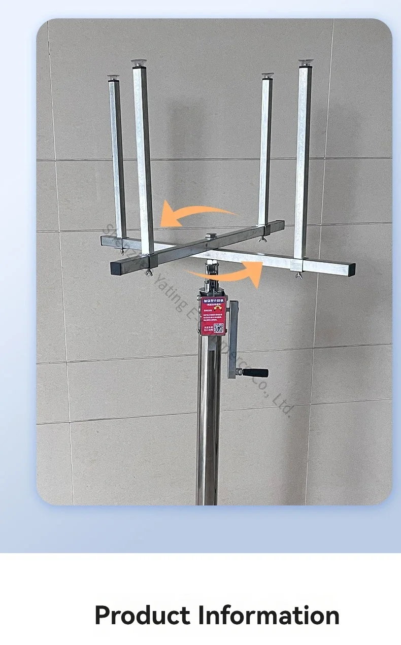 New Hand-cranked 3.8m Lamp Installation Lifting Bracket Light Repair Installatio