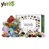 24Pcs Natural Ore Stone Box Advent Calendar Healing Crystal Holiday Party Kids Gift Box 24 Days Count Down Collection Ornament 1