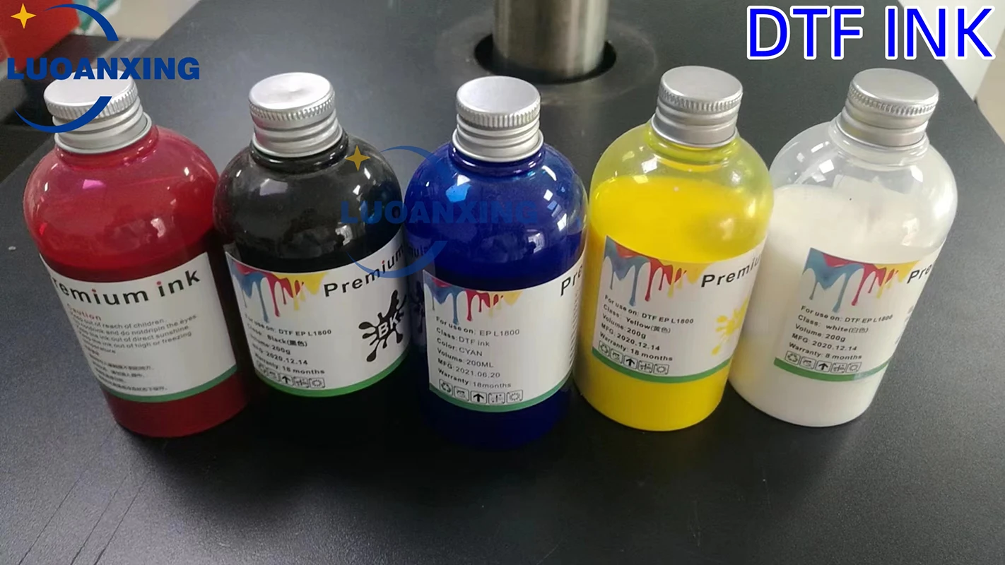 

5 bottles*250ML DTF Ink Direct to Transfer Film Ink For DTF PET Film Printing For Epson DX5 DX7 5113 4720 I3200 1390 1430 P400