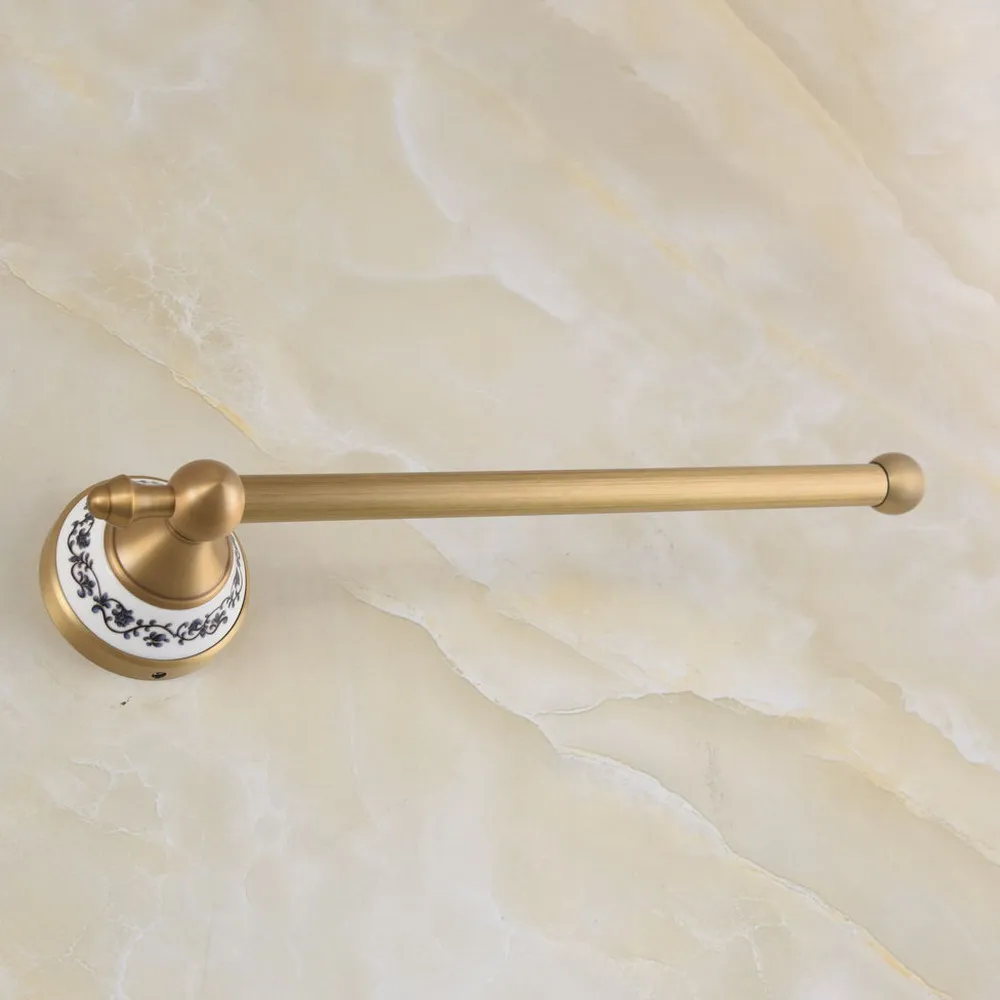 Antique Brass Towel Rings Towel Holder Wall-Mounted Rack Bathroom Accessories Hardware Lba959