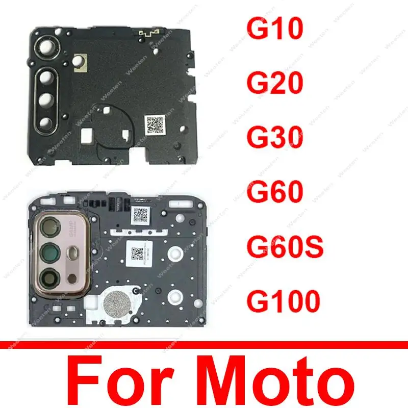 Antenna Motherboard Mainboard Cover For Motorola MOTO G10 G20 G30 G60 G60S G100 Rear Camera Lens Glass with Frame Spare Parts