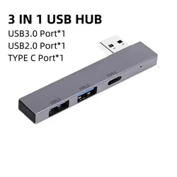 Enhanced USB - C Hub Splitter with High - Speed Docking and PD Charging (USB - Type C)