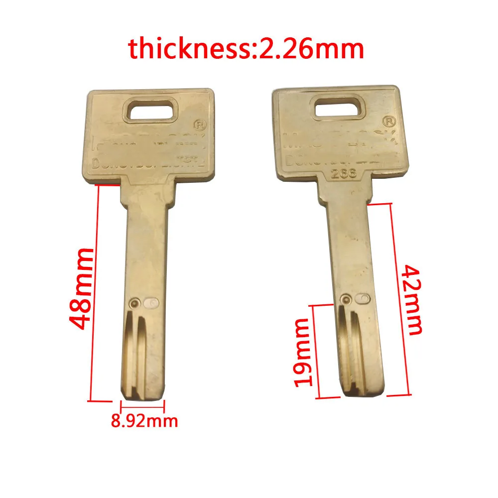 5PCS 136 252 262 266 Israel Key Embryo Suspended Bead Key Blanks JS 2828 Extra Classe Dimple Replacement
