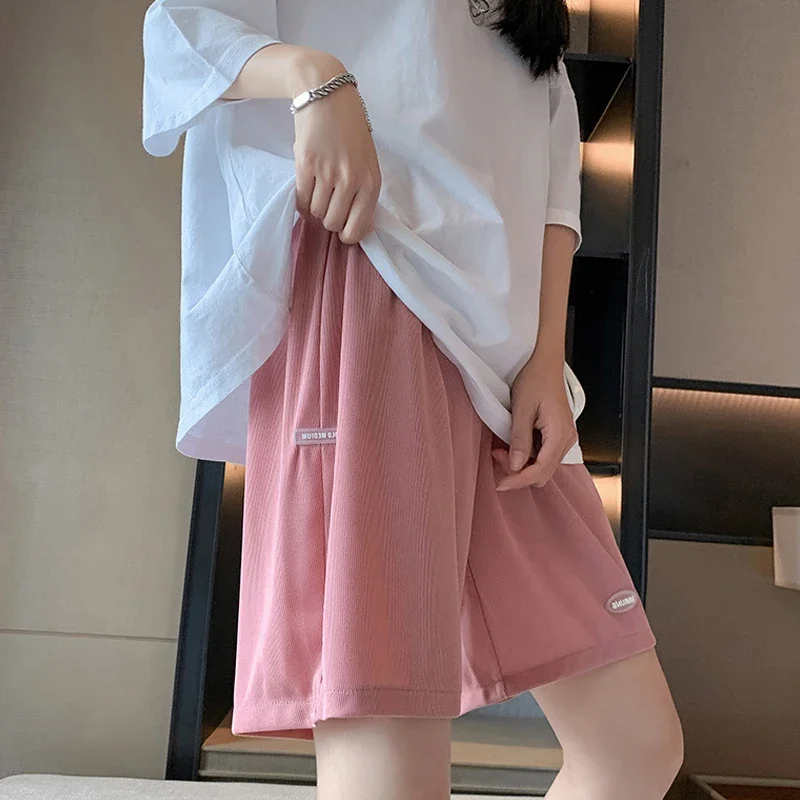 Maternity Summer Plus Size High Waist Pants For Pregnant Women Maternity Wide Leg Loose Shorts Ladies Pregnancy Capris 6