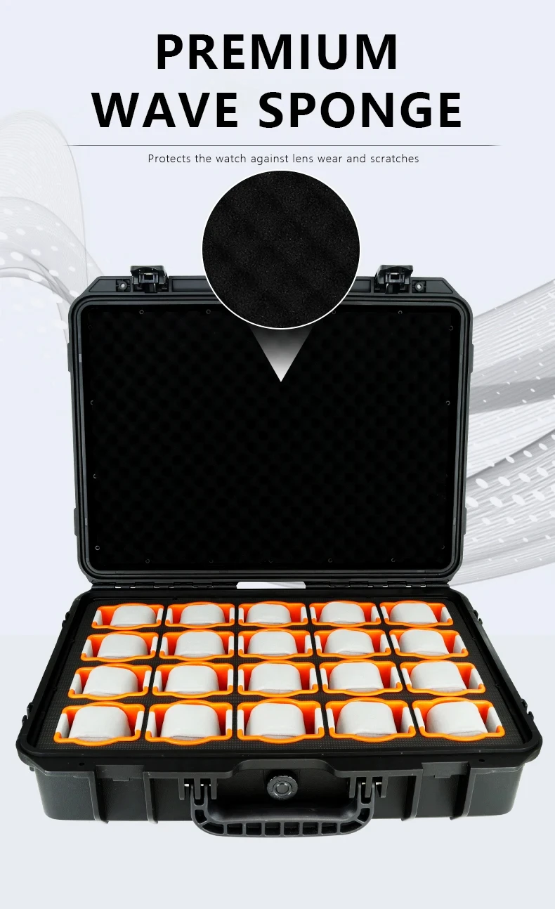 Waterproof Watch Storage Box for Men with Secure Anti-Drop Design, Portable Jewelry Dis... - SKU WSB01521 - UGI Packaging