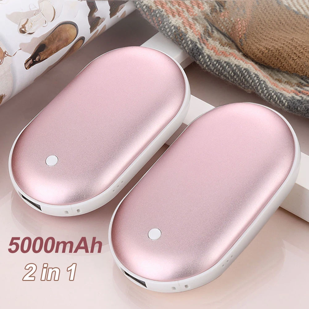 2 en 1 Chauffe-Mains Rechargeable 10000mAh Poche Chauffe-Eau