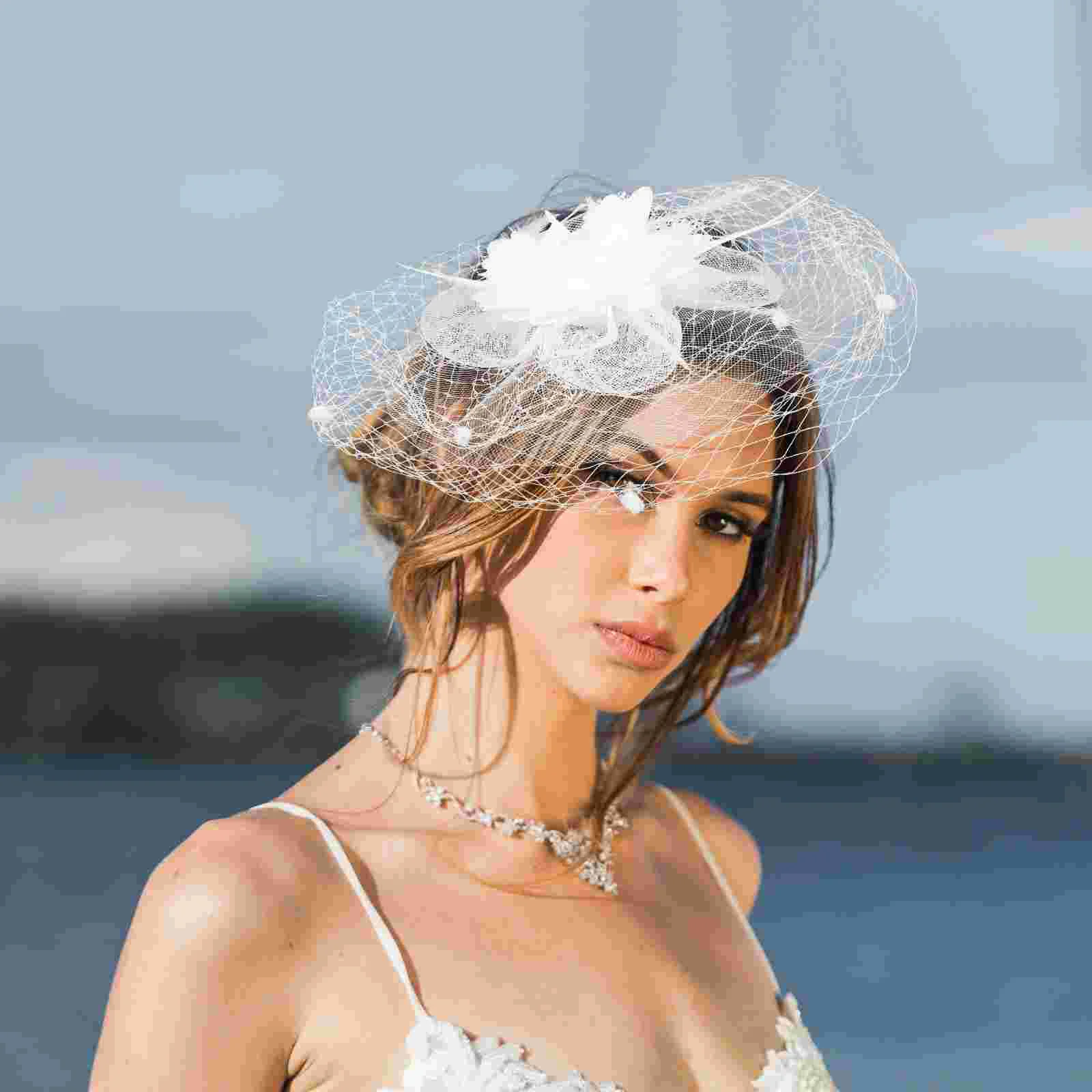 

Tiara Fascinator Hair Fascinators Headband Veil Flower