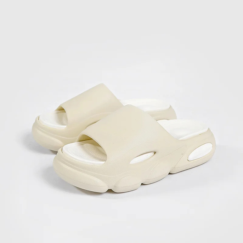 Kvinnors tjocka kuddar Sliders med mjukt skum Supermjuka halkfria tofflor för inomhus utomhus_voghion.com
