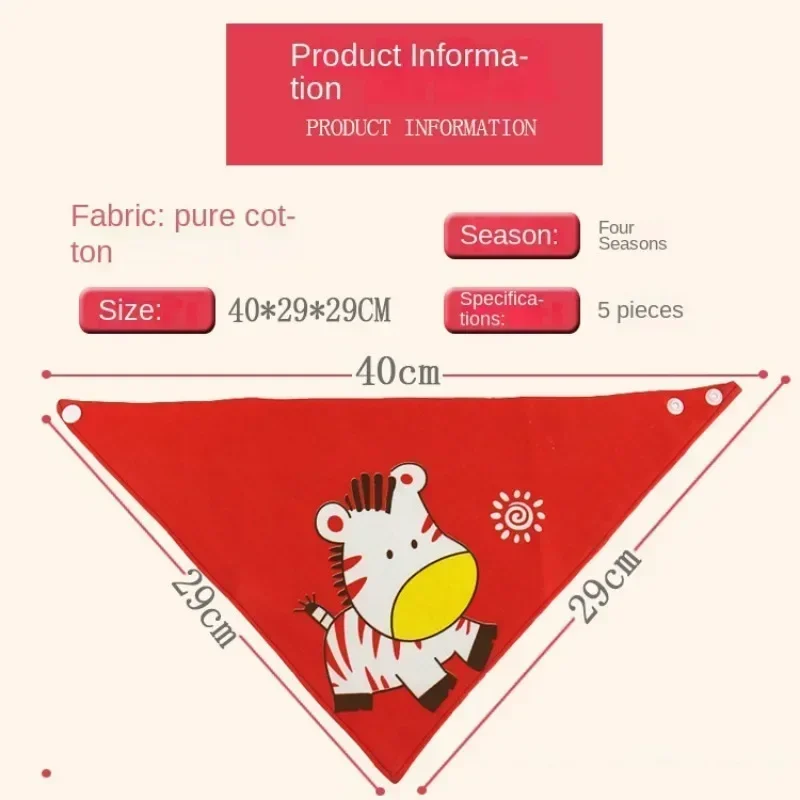 Baby Bibs 5PCS/LOT Triangle Cotton Bibs Cartoon Print Saliva Towel Baby Boys Girls Feeding Apron Cotton Bandana Stuff saliva towel,baby bib,feeding bib,cotton bib set,cotton bib
