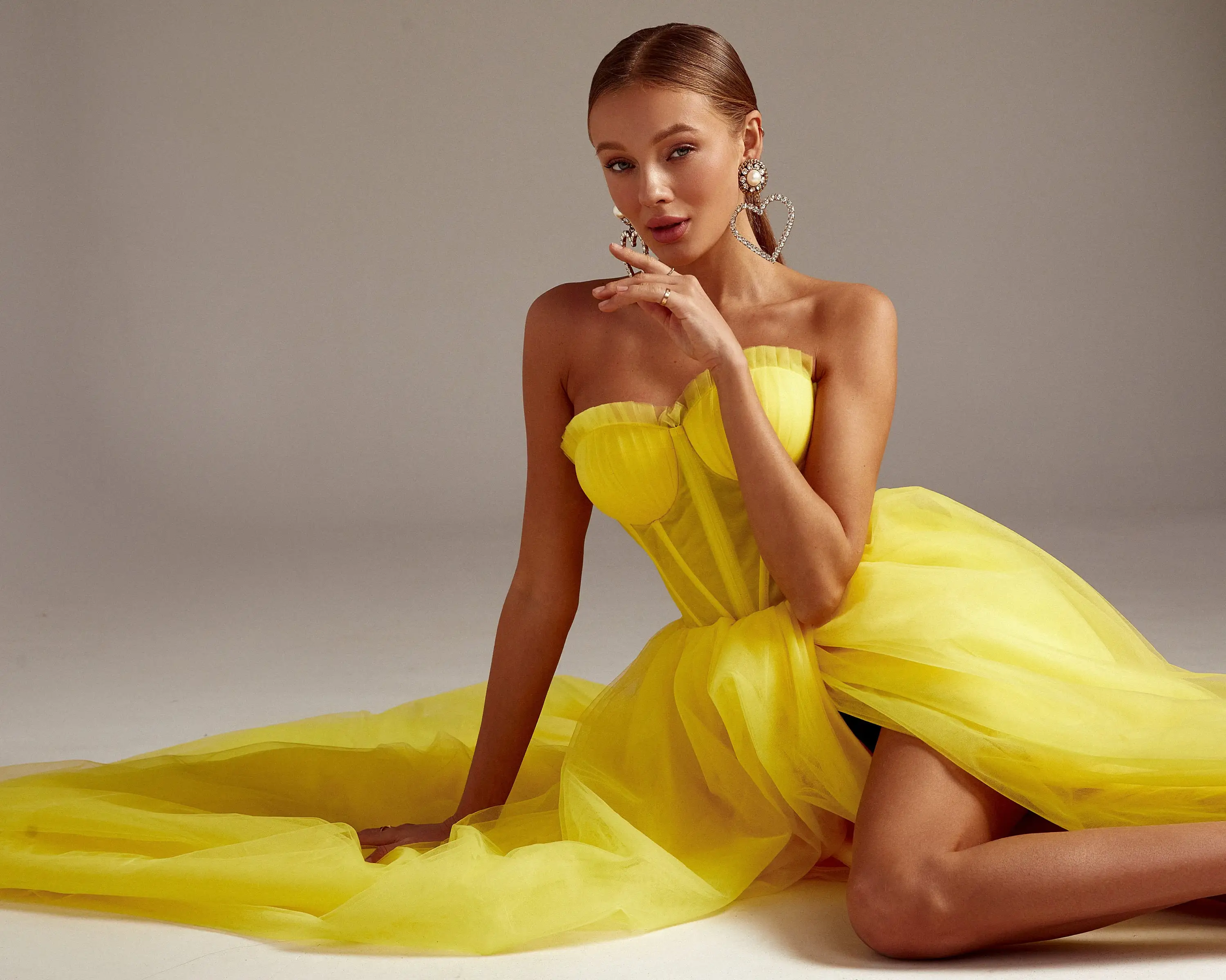 canary yellow dress