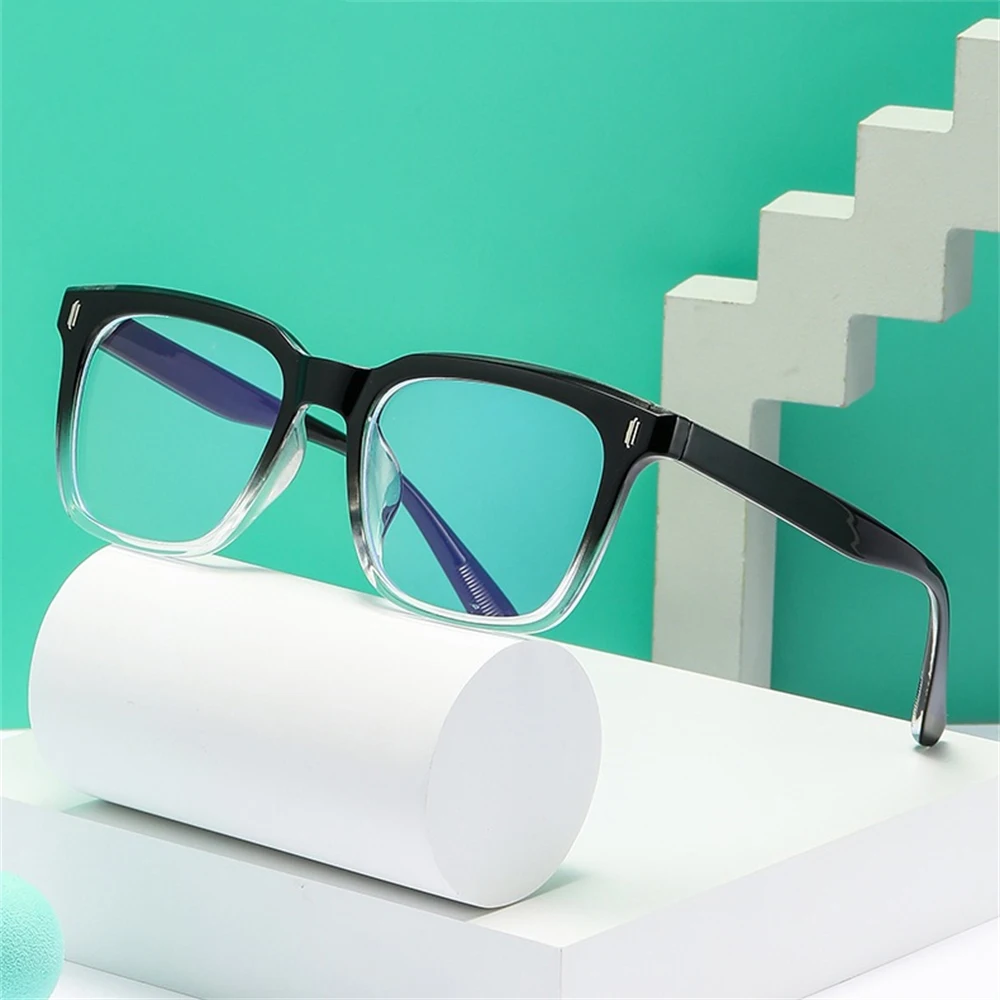 VIVIBEE Vintage Blue Light Blocking Oversized Retro Square Eyeglasses